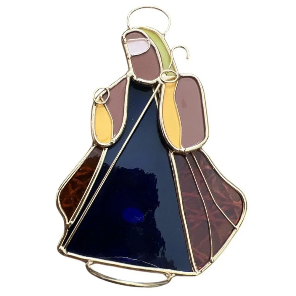 Stained Glass Nativity Wise Men Suncatchers Set of‎ 3 Christmas Ornaments 6
